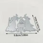 Halloween witch spell cauldron brewing potion metal cutting die cut