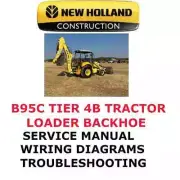 NEW HOLLAND B95C TIER 4B FINAL TRACTOR LOADER BACKHOE MANUAL SERVICE ENGINE PDF