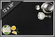 Bar Mat, 18 x 12 Rubber Coffee Bar Mats for Countertop, Bartending, Home Use, Spill Protection and Coffee Stations, Ideal Matt for Cocktail, Whiskey and Espresso