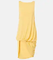 [Jacquemus] Jacquemus Peplo draped jersey minidress UK 8 yellow