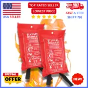 2-Pack Emergency Fire Blankets – Heat-Resistant Safety for Home, Kitchen & Car