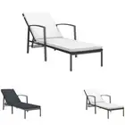 Garden Sun Lounger with Cushions Chaise Lounge Daybed Patio Poly Rattan vidaXL