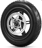 MCMATUTKEQ E Scooter Rear Tire W Wheel Hub Disc Brake Set 8.5in Solid Electric Scooter Wheel Replacement Fit For Xiaomi M365 Scooter Spare Part(Inflatable Wheel)