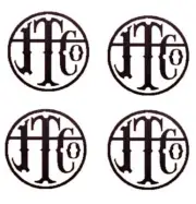 Johnstown PA Traction Co. 4 Logos 1 Sticker HO/O Gauge Model Train 3/4" x 3/4"