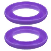 2pcs Silicone Bobbins Ring Holder Sewing Machine Thread Spool Saver, Purple