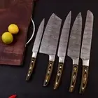 New Handmade HAND Forged DamascusSteel Chef Knife Set Kitchen Knives