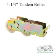 Sliding Door Roller Two Wheel 1.25 Inch Nylon Wheel F Tab Steel Housing