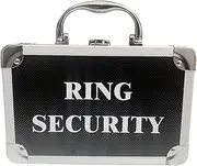 [Generic] Ring Security Case Ring Bearer Briefcase Ring Bearer Gifts Ring Case for Kids Special Agent Ring Bearer Box Ring Pillow Alternative Ring Box Wedding Rings Wedding Ceremony Rings Velvet Bag