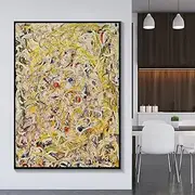 Paint by Numbers for Adults Jackson Pollock《Shimmering Substance》 Adults Paint Kits Canvas Gifts Arts Crafts for Home Decor