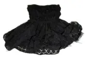 Marchesa PEARL Black Lace Tulle Strapless Dress sz 14 Georgina Chapman nwt LBD