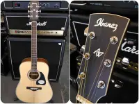 在飛比找Yahoo!奇摩拍賣優惠-♪♪學友樂器音響♪♪ Ibanez AW70 LG 雲杉面單