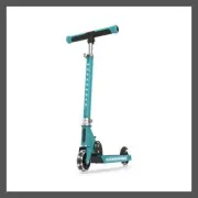 Jetson Kids Kick Scooter Adjustable LED Lights Folding Beginner Teal Jupiter 2.0