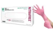 *100-Gloves* Micro-Touch Nitra-Free Powder-Free Nitrile Medium Pink 6034512