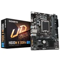 在飛比找PChome24h購物優惠-技嘉GIGABYTE H610M K DDR4 INTEL主