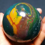 594.5g Natural Colorful RARE Polished Ocean Jasper Crystal Sphere Ball 2017A+