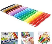 2023 Organic Paint Drawing Set for Kids -【New Version】 Painting Oil Pastel Triangle Colored Crayons, Washable Erasable Triangular Crayons, No Dirty Hand Sketch Crayons Oil Pastels for Kids (18 colors)
