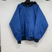 NWT CABELA’S Men’s 3XL Nylon Fishing jacket Coastal Blue Hooded Full Zip Snap