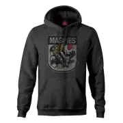 AFL Collingwood Magpies Men's 90's Retro Mascot Pullover Hoodie - Size Large