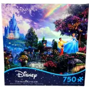 Thomas Kinkade Disney Cinderella Puzzle Castle Prince Ceaco 750 Piece Jigsaw NEW