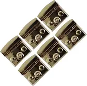 [Tbest] Set of 6 Rustproof Alloy Turn Lock Clasp, Light Gold Purse Closure Clasp for Leather Bag, Handbag, Luggage Stylish