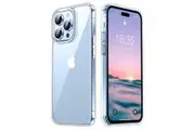 Apple iPhone 14 Pro (6.1") Ultra Slim Premium Crystal Clear TPU Gel Back Case by MEZON Wireless Charging Compatible (iPhone 14 Pro, Gel)