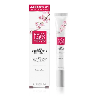 Hada Labo Tokyo Age Correcting Eye Cream, Anti-Aging Super Hyaluronic Acid, Coll