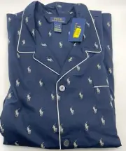 NWT Ralph Lauren Polo Men's Sleepwear Pajamas Top Dark Blue 4X 4XLT 0022