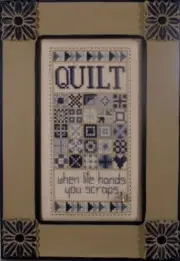 10% Off Hinzeit Counted X-stitch chart - Charmed: Quilt Scraps