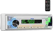 Stereo Receiver Power Amplifier - AM/FM/MP3/USB/AUX Stereo Receiver, Single DIN, 30 Preset Memory Stations, LCD Display with Remote Control (Black)