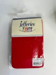JEFFERIES Tights Red Microfiber Tights Infant Toddler Girls Fits 6-18mo New