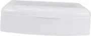 Ipetboom Plastic Lid Box for Nail Tools Nail Art Tool Tray Manicure Cleaning Case Home Use