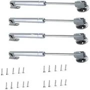 Vogueing Tool Gas Lift Strut, 4pcs Spring Gas Strut Steel Lift Down Soft Close Hinge for Kitchen Cupboard Wardrobe Cabinet Door(20N)