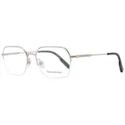 Ermenegildo Zegna ER-1053514 Men Silver Optical Frame Metal Half Rim Eyeglasses
