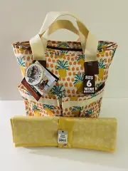 Wine cooler tote with picnic blanket Bouffants & Broken Hearts NWT
