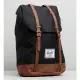 【Herschel】Retreat 大型 黑色 橡膠帶 磁扣 耳機孔 厚筆電層 大容量 帆布 防潑水 背包 男包 女包 後背包