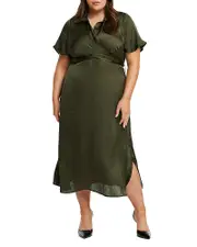 Estelle Plus Size Oasis Wrap Dress