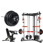 SmartFit C1 with Multi Functional Bench and 100kgs Weights Package