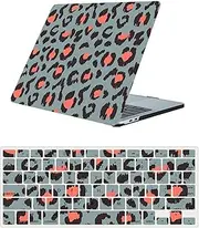 Case Compatible with MacBook Pro 14 inch 2021 2023 Release A2442 A2779 A2918 A2992 M1 M2 M3 with Touch ID, Plastic Durable Creative Hard Shell Protective Case & Keyboard Cover, Black Red