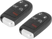 X AUTOHAUX 2pcs Replacement Car Keyless Entry Remote Key Fob Shell Case for Jeep Grand Cherokee 2014-2020 Compass 2017 Renegade 2016-2018 M3N-40821302