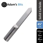 45 deg 0.3mm diam. 6mm shank V-shape engraving V-bit end mill CNC router