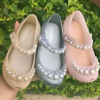 在飛比找蝦皮商城精選優惠-【熱賣】新款 Meli-ssa 女童鞋夏季珍珠女童果凍鞋兒童