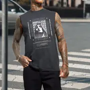 Hopeless Graphic Print Loose Men's Tank Top