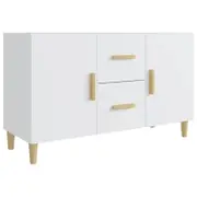 vidaXL Sideboard White Engineered Wood Highboard Side Cabinet Home Organiser