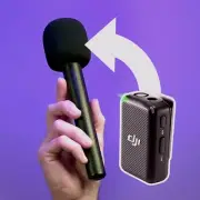 Handheld Microphone Adapter for DJI WIRELESS MIC | Interview Handle