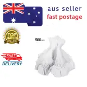 500Pcs PAPER PRICE LABEL TAGS With String Merchandise Display Blank Price Tags
