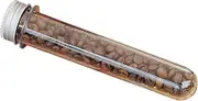 Coffee Bean Storage Tubes, Bean Canisters, 60ml Transparent Storage Keeper with Lids for Bar Home Coffee Enthusiasts and Tea Lovers