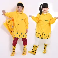 在飛比找淘寶網優惠-可愛卡通smally兒童雨衣韓版幼兒學生雨披男童女童帶書包位