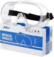 Clear Safety Goggles Anti-Fog Lab Protective Glasses Eye Protection Elastic