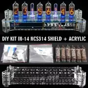 KIT IN-14 Arduino Shield Nixie Clock NCS314 Acrylic Case 12/24H Slot Machine