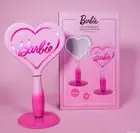 NEW Barbie LED Handheld Makeup Mirror With Standing Base